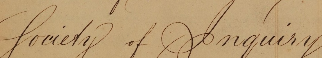 Society of Inquiry Manuscript Collection